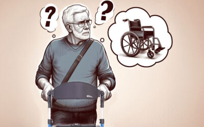 Can a rollator be used as a wheelchair?